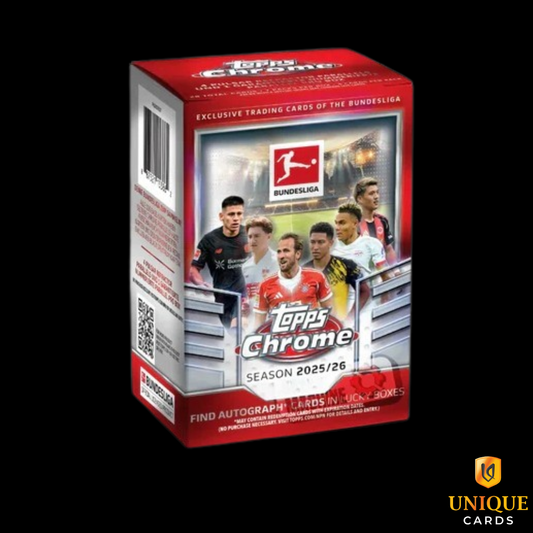 2025-26 TOPPS Chrome Bundesliga Soccer Cards Blaster Box